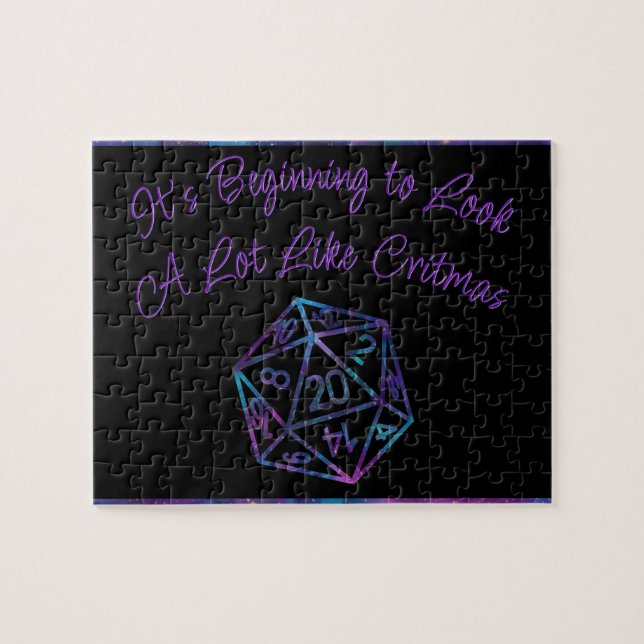 RPG Critmas | Nebula Fantasy Tabletop Gamer Dice Puzzle (Horizontal)