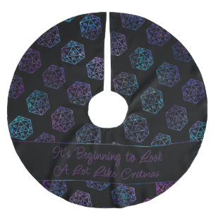 RPG Critmas Nebula Tabletop PnP Roleplayer Dice Polyester Weihnachtsbaumdecke