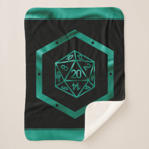 RPG Dice   Emerald Fantasy Tabletop Retro Gamer Sherpadecke