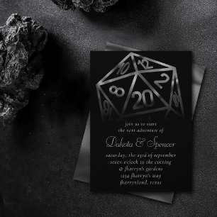 RPG Dice   Fantasy Old School Tabletop Retro Gamer Einladung