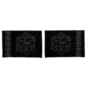 RPG Dice   Fantasy Old School Tabletop Retro Gamer Kissenbezug