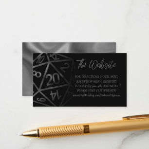 RPG Dice   Fantasy Retro Tabletop Gamer Website Begleitkarte