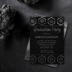 RPG Dice   Fantasy Tabletop Retro PnP Gamer Party Einladung