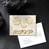 RPG Dice | Gold Fantasy Tabletop Gamer Event UAWG