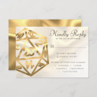 RPG Dice | Gold Fantasy Tabletop PnP Gamer Entree
