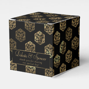 RPG Dice Gold Tabletop Role Player Vielen Dank Geschenkschachtel