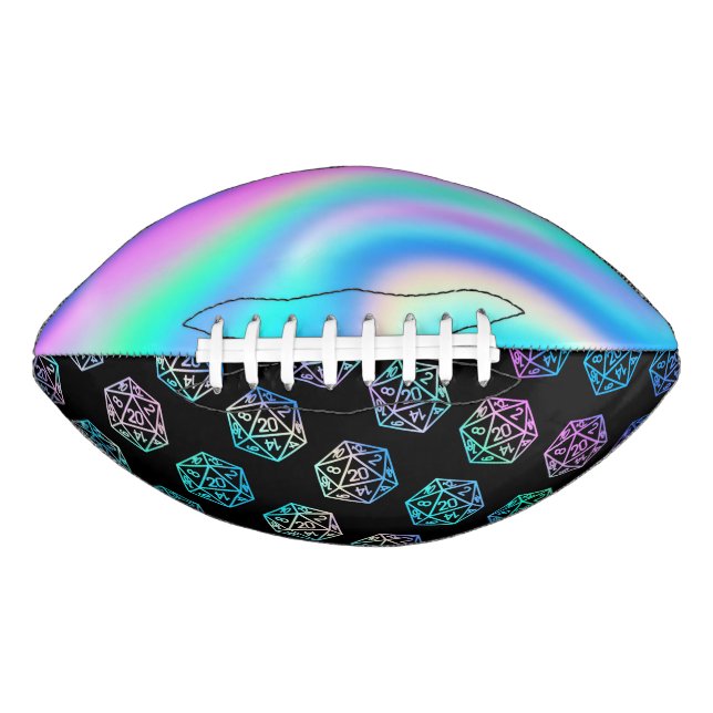 RPG Dice | Holo Fantasy Retro Tabletop PnP Gamer Football (Vorderseite)