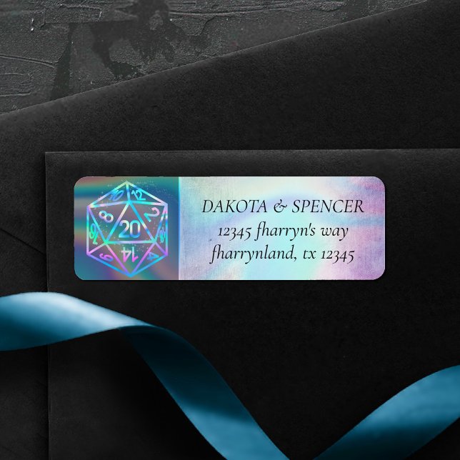 RPG Dice | Holo Fantasy Tabletop PnP Gamer-Adresse (Von Creator hochgeladen)