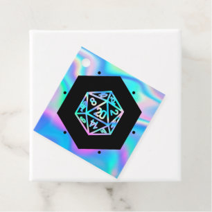 RPG Dice Holo Fantasy Tabletop PnP Gamer Custom Geschenkanhänger