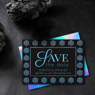 RPG Dice   Holo Old School Tabletop PnP Roleplayer Save The Date