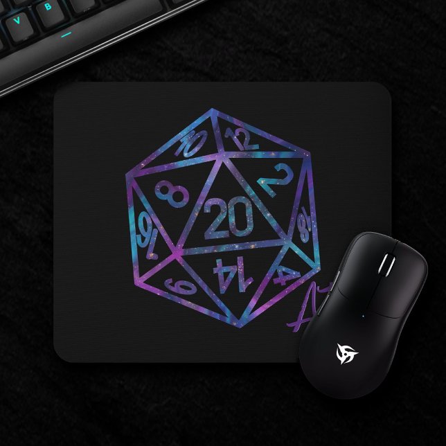 RPG Dice | Holo Old School Tabletop Role Player Mousepad (Von Creator hochgeladen)