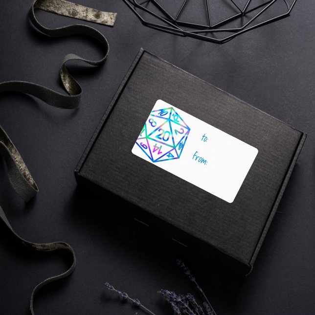 RPG Dice | Holo Retro Tabletop Gamer Gift To From (Von Creator hochgeladen)