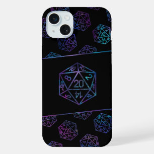 RPG Dice   Nebula Fantasy Retro Tabletop PnP Gamer iPhone 15 Plus Hülle
