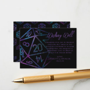 RPG Dice   Nebula Fantasy Tabletop Gut wollen Begleitkarte