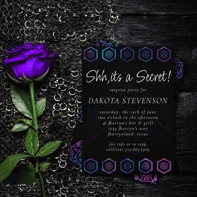 RPG Dice | Nebula Old School Tabletop Player Einladung (Von Creator hochgeladen)