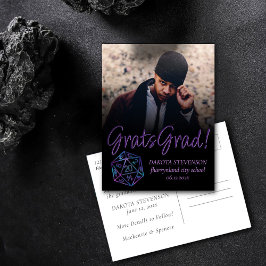 RPG Dice | Nebula Tabletop Retro Gamer Abschluss Ankündigungspostkarte