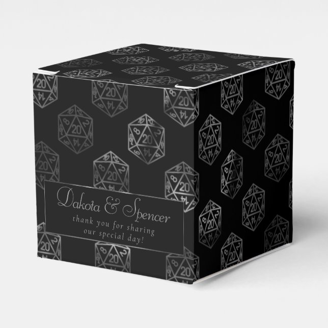 RPG Dice | Retro Tabletop Player Vielen Dank Geschenkschachtel (Vorderseite)
