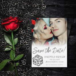 RPG Dice | Retro Tabletop PnP Role Player Foto Save The Date