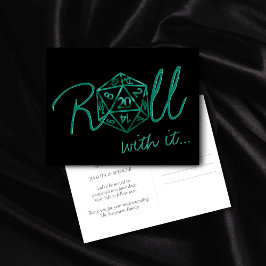 RPG Dice | Smarald Tabletop Gamer Änderung des Dat Postkarte