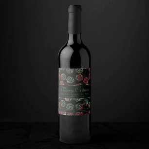 RPG Dice   XMAS Fantasy Tabletop Gamer Custom Weinetikett