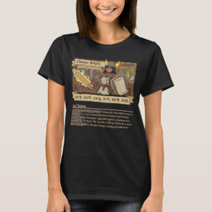RPG-Familie - Klassen-Ehefrau mit STATS - Stil CA T-Shirt