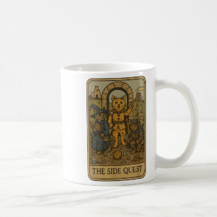 Rpg Gamer Cats Funny Side Quest Tarot Card Nerdy Kaffeetasse