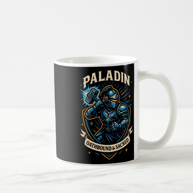 Rpg Gamer Paladin D20 Dice Nerdy Geek Men Women Ki Kaffeetasse (Rechts)