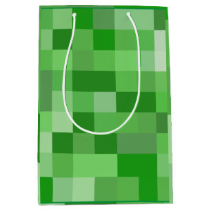 RPG-Gamer-Pixel-Muster-Papier Mittlere Geschenktüte