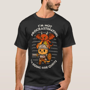 Rpg-Gamer-Shirt Ich mache Seitenquests Männer Frau T-Shirt