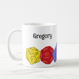 RPG Gaming Dice, Board, Fantasy Games Personalisie Kaffeetasse