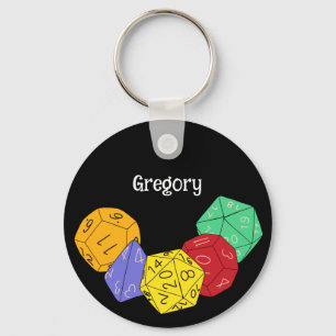 RPG Gaming Dice, Board, Fantasy Games Personalisie Schlüsselanhänger