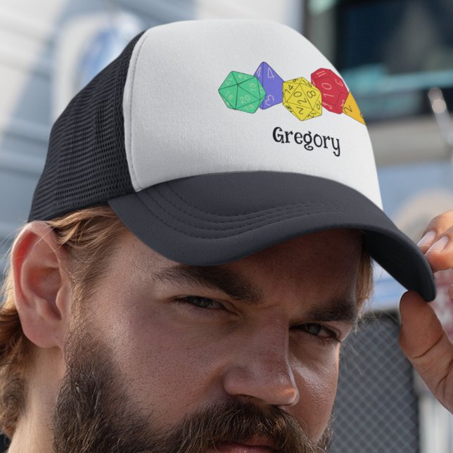 RPG Gaming Dice, Board, Fantasy Games Personalisie Truckerkappe (Von Creator hochgeladen)