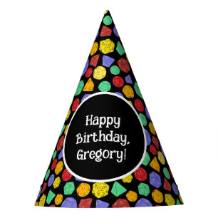 RPG Gaming Dice, Board, Fantasy Games Themed Party Partyhütchen