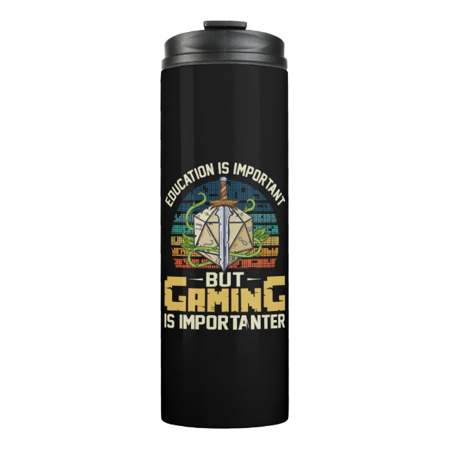 rpg Gaming ist wichtig Thermosbecher (Vorderseite)