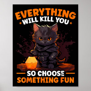 Rpg Gaming Rollenspiele D20 Tischspiele Lustig R Poster