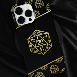 RPG-Gold-Muster   Tabletop Role Player Dice iPhone 14 Pro Max Hülle