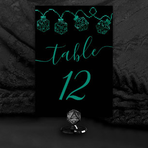 RPG-Leuchten   Emerald Fantasy Tabletop Gamer Dice Tischnummer