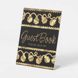 RPG-Leuchten Gold Fantasy Tabletop Gamer Custom Sockelschild