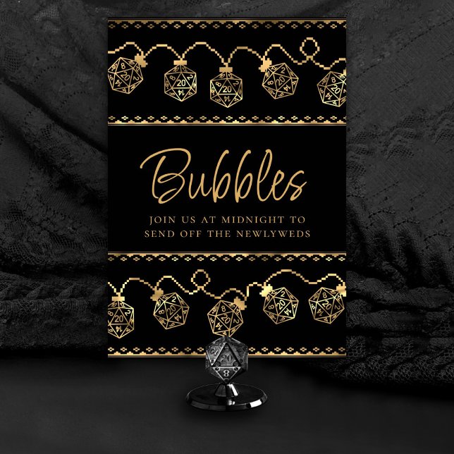 RPG-Leuchten | Gold Fantasy Tabletop Gamer Custom Tischnummer (Customize for various tables (advice, bubbles, snack/sweets/coffee bar, ladies/gentlemen, etc))