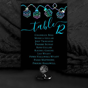 RPG-Leuchten   Holo Fantasy Tabletop Dice Gastname Tischnummer