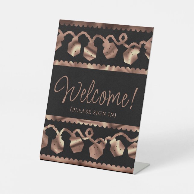 RPG-Leuchten | Kupfer Fantasy Tabletop Gamer Custo Sockelschild (Vorderseite)