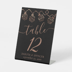 RPG-Leuchten   Kupfer Fantasy Tabletop Gamer Dice Sockelschild