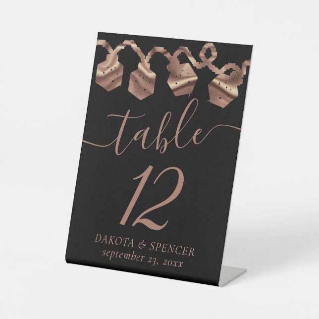 RPG-Leuchten | Kupfer Fantasy Tabletop Gamer Dice Sockelschild (Vorderseite)