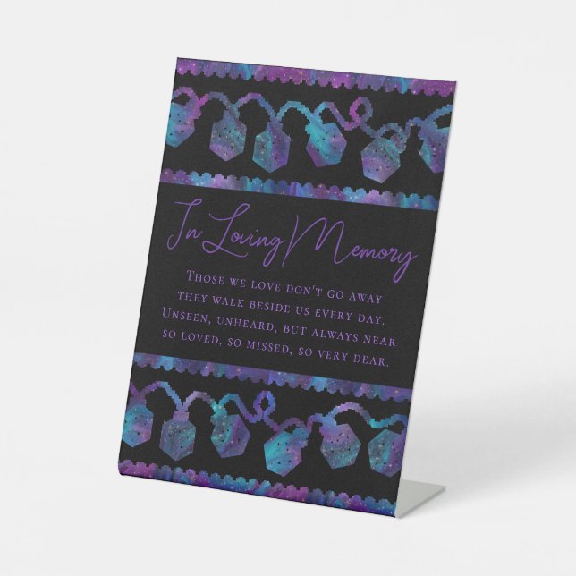 RPG-Leuchten | Nebula Fantasy Tabletop Dice Memori Sockelschild (Vorderseite)