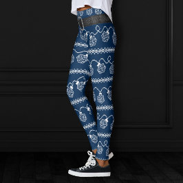 RPG Lights Blau | Fantasy Tabletop Gamer Dice Leggings