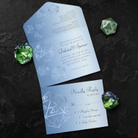 RPG Luxe | Blue Sheen Tabletop Role Player Dice