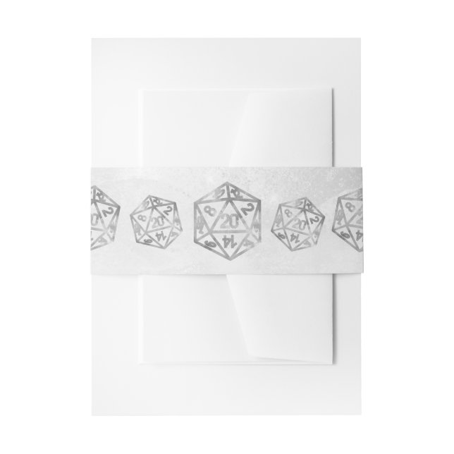 RPG Luxe | Fantasy Old School Tabletop Gamer Dice Einladungsbanderole (Vorderseite Beispiel)