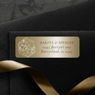 RPG Luxe Gold Fantasy Tabletop Gamer Adresse