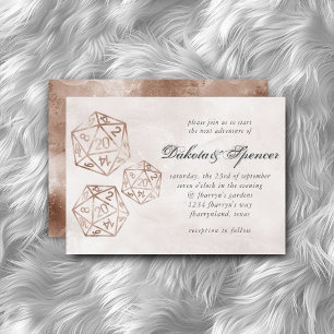 RPG Luxe   Kupfer Rauchtablette Retro Gamer Dice Einladung
