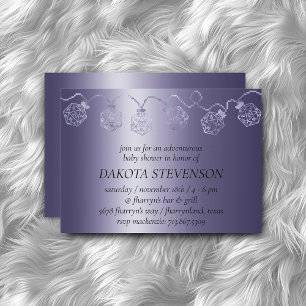 RPG Luxe   Lila Sheen Tabletop Gamer Dice Lights Einladung